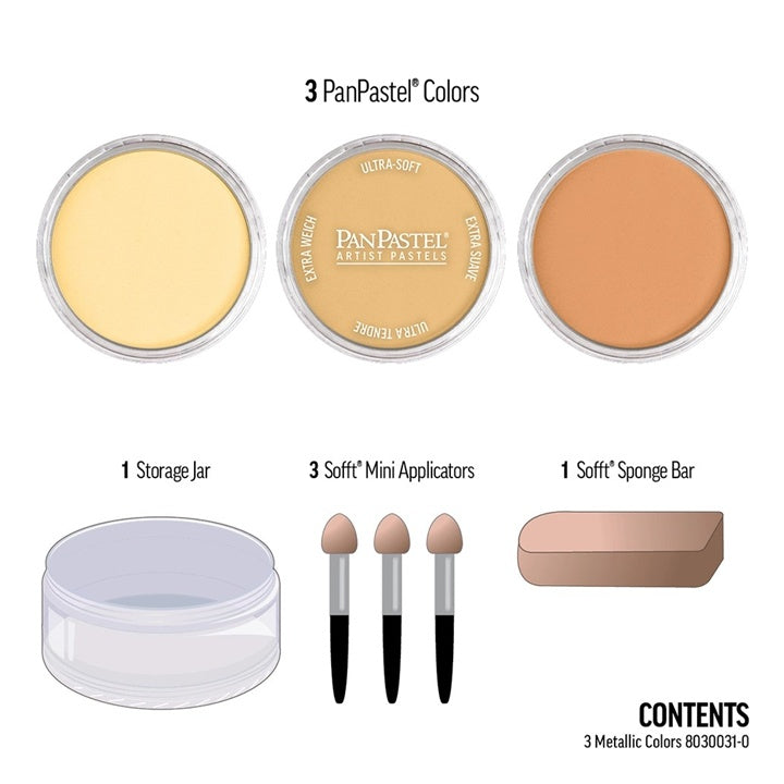 PanPastel Metallic Pastels Set - Zlatá