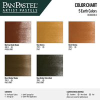 PanPastel Earth Tones Golden Set - 5 ks