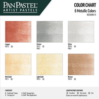 PanPastel Metallic Pastel Set – Golden (6 kusů)