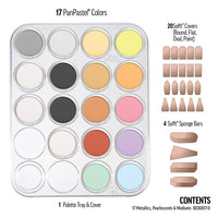 PanPastel Metallic and Pearlescent Pastel Set with Golden Mediums - 17 ks