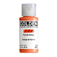 ZLATÁ tekutá akrylová barva 30 ml – 2276 pyrrol pomeranč
