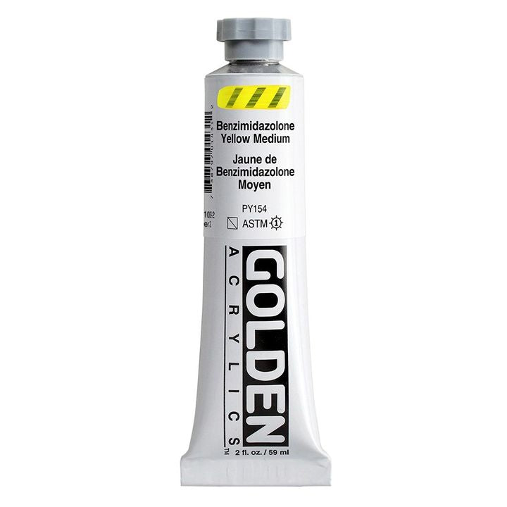 GOLDEN Heavy Body Acrylic Paint 148 ml – 1008 benzimidazolon středně žlutý