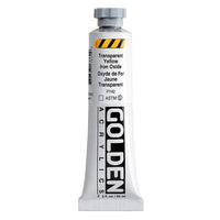 GOLDEN Heavy Body Acrylic Paint 148 ml – 1386 transparentní oxid železitý žlutý