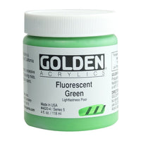 GOLDEN Heavy Body Fluorescenční akrylová barva – 4620 zelená