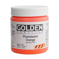 GOLDEN Heavy Body Fluorescenční akrylová barva – 4630 oranžová