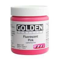 GOLDEN Heavy Body Fluorescenční akrylová barva – 4645 růžová