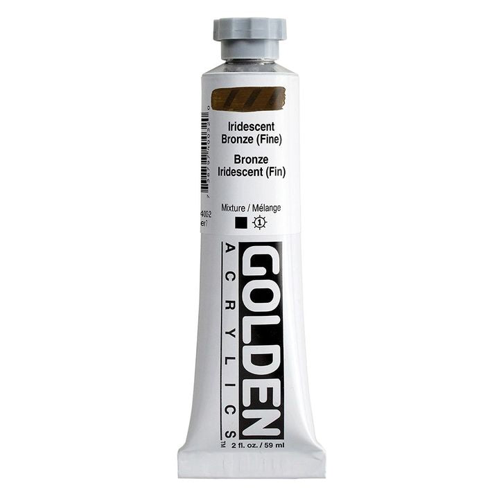 Iridescentní akrylová barva GOLDEN Heavy Body – 4003 bronz