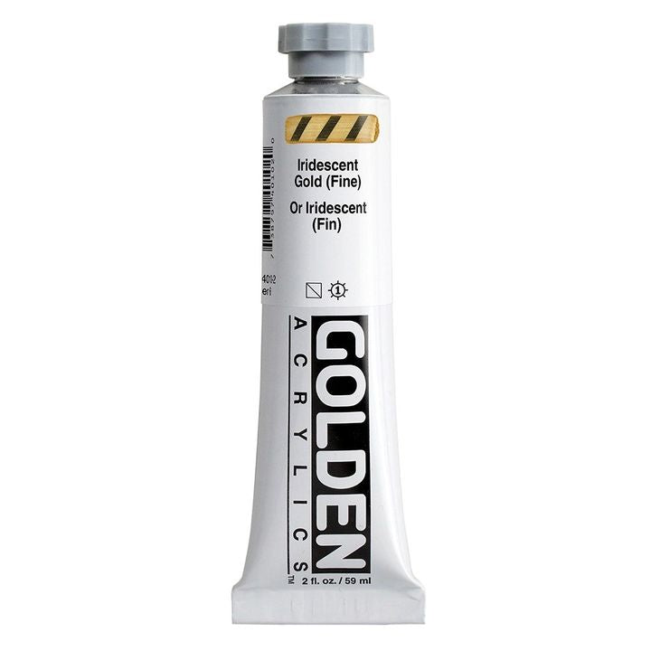 Iridescentní akrylová barva GOLDEN Heavy Body – 4010 zlatých