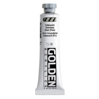 Iridescentní akrylová barva GOLDEN Heavy Body – ocel 4028
