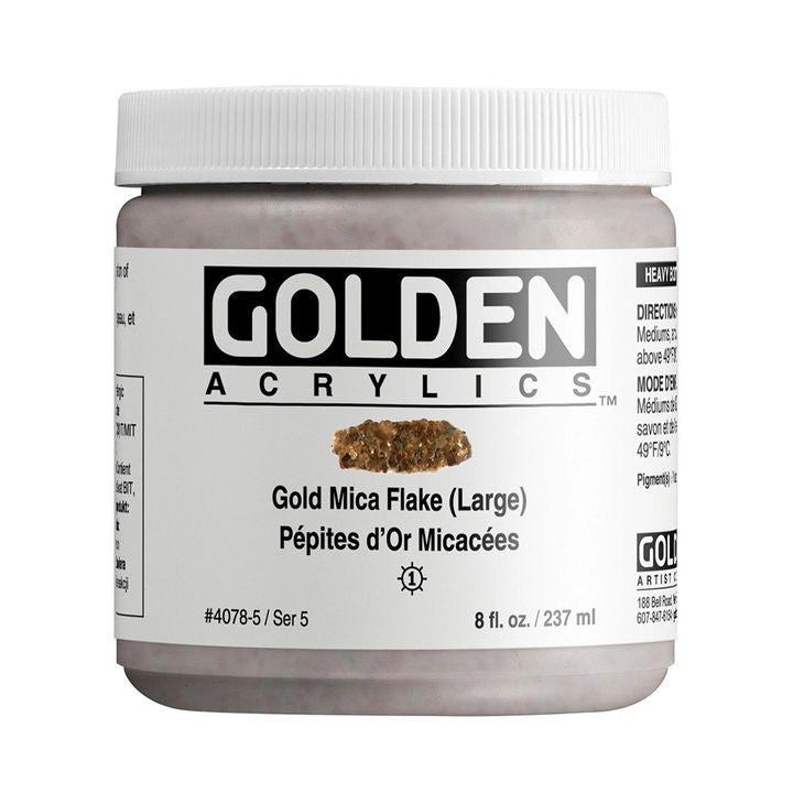 Akrylová barva GOLDEN Heavy Body Mica Flake