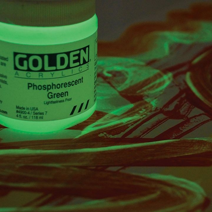 GOLDEN Heavy Body fosforeskující akrylová barva