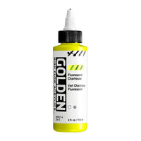 GOLDEN Fluorescenční akrylová barva s vysokým průtokem 118 ml – 8567 Chartreuse