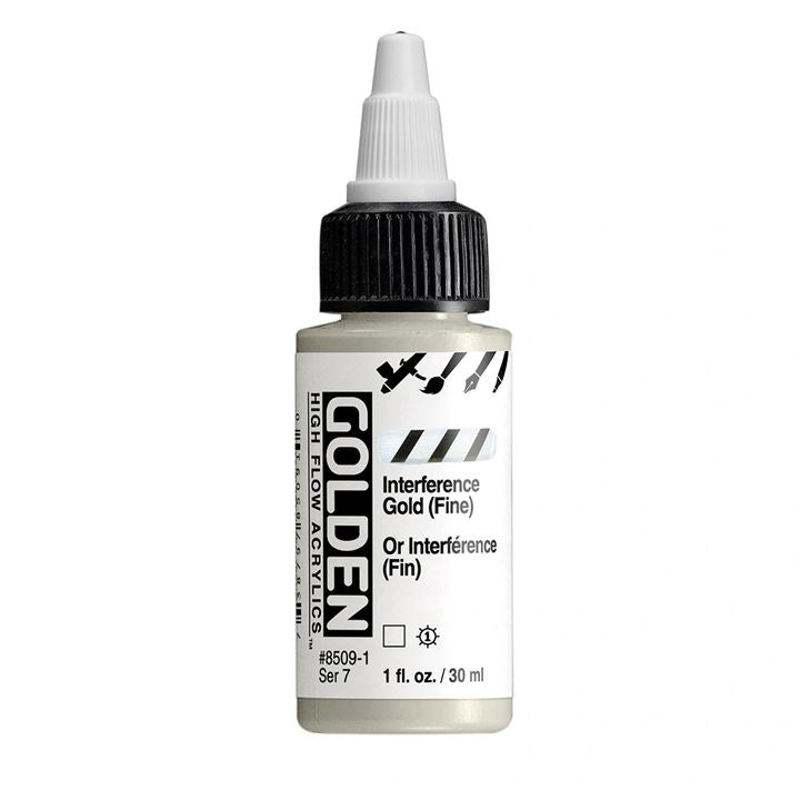 GOLDEN High Flow Interference Akrylová barva 30 ml – 8509 Zlatý jemný