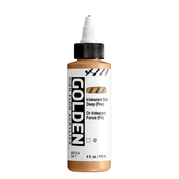 ZLATÁ Iridescentní akrylová barva High Flow 118 ml