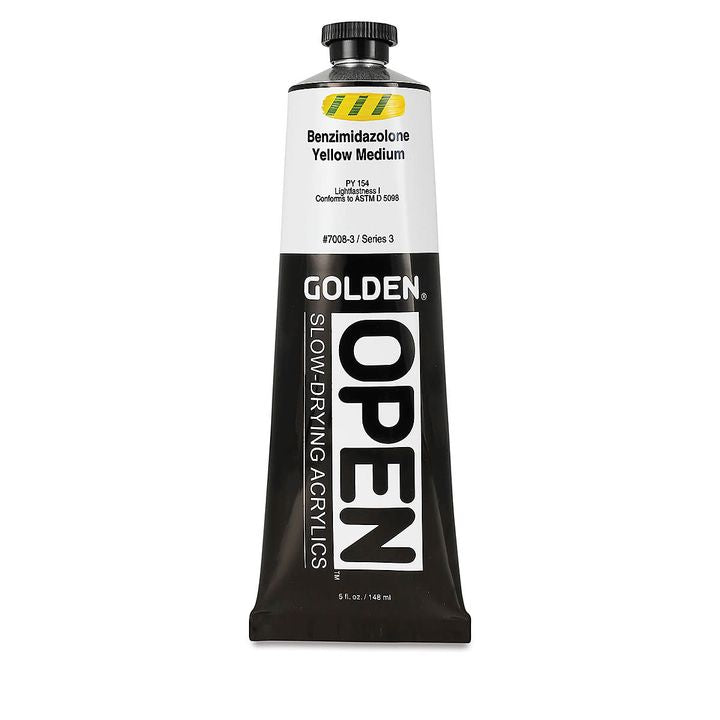 GOLDEN OPEN Pomalu schnoucí akrylová barva 148 ml – 7008 Benzimidazolon Yellow Medium