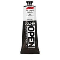 GOLDEN OPEN Pomalu schnoucí akrylová barva 148 ml – 7100 Kadmium Red Medium