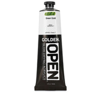 GOLDEN OPEN Pomalu schnoucí akrylová barva 148 ml – 7170 Zelená zlatá