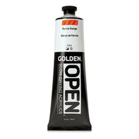 GOLDEN OPEN Pomalu schnoucí akrylová barva 148 ml – 7276 Pyrrole Orange