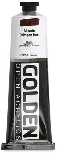 GOLDEN OPEN Pomalu schnoucí akrylová barva 148 ml – 7450 Alizarínová Karmazínová Hue