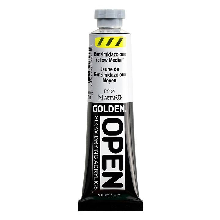 GOLDEN OPEN Pomalu schnoucí akrylová barva 59 ml – 7008 Benzimidazolon Yellow Medium