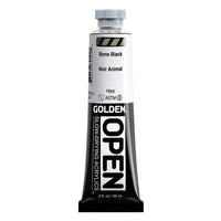 GOLDEN OPEN Pomalu schnoucí akrylová barva 59 ml – 7010 kostní černá