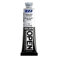 GOLDEN OPEN Pomalu schnoucí akrylová barva 59 ml – 7050 Cerulean Blue Chrome