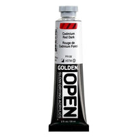 GOLDEN OPEN Pomalu schnoucí akrylová barva 59 ml – 7080 Kadmium Red Dark