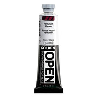 GOLDEN OPEN Pomalu schnoucí akrylová barva 59 ml – 7252 Trvalé Burgundsko