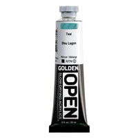 GOLDEN OPEN Pomalu schnoucí akrylová barva 59 ml – 7369 Teal