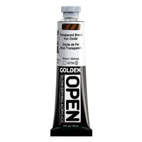 GOLDEN OPEN Pomalu schnoucí akrylová barva 59 ml – 7383 Transparentní hnědý oxid železitý