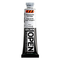 GOLDEN OPEN Pomalu schnoucí akrylová barva 59 ml – 7385 Transparentní červený oxid železitý