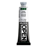 GOLDEN OPEN Pomalu schnoucí akrylová barva 59 ml – 7469 Viridian Green Hue