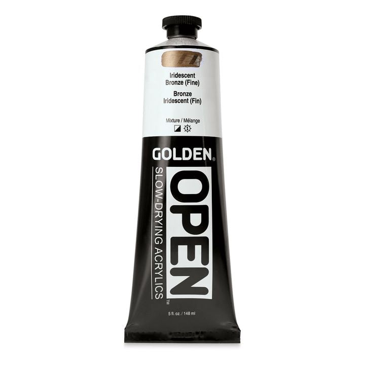 GOLDEN OPEN Pomalu schnoucí iridescentní akrylová barva 148 ml – 7481 bronzová pokuta