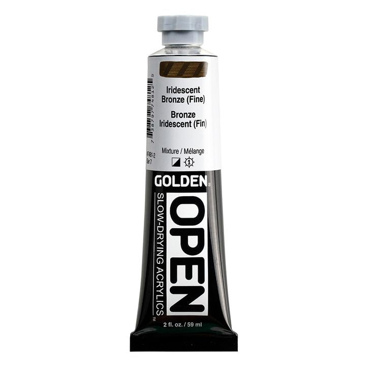 GOLDEN OPEN Pomalu schnoucí duhová akrylová barva – 7481 bronzová pokuta