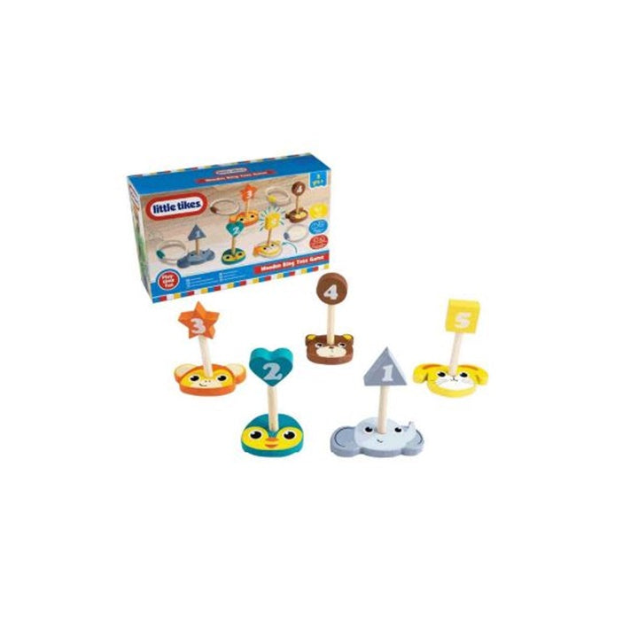LITTLE TIKES dřevěná hra házení kruhů