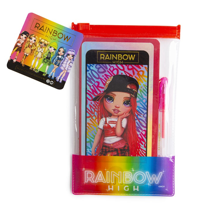 RAINBOW HIGH zápisník ve tvaru telefonu s perem