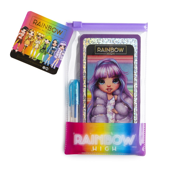 RAINBOW HIGH zápisník ve tvaru telefonu s perem