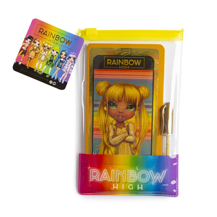 RAINBOW HIGH zápisník ve tvaru telefonu s perem