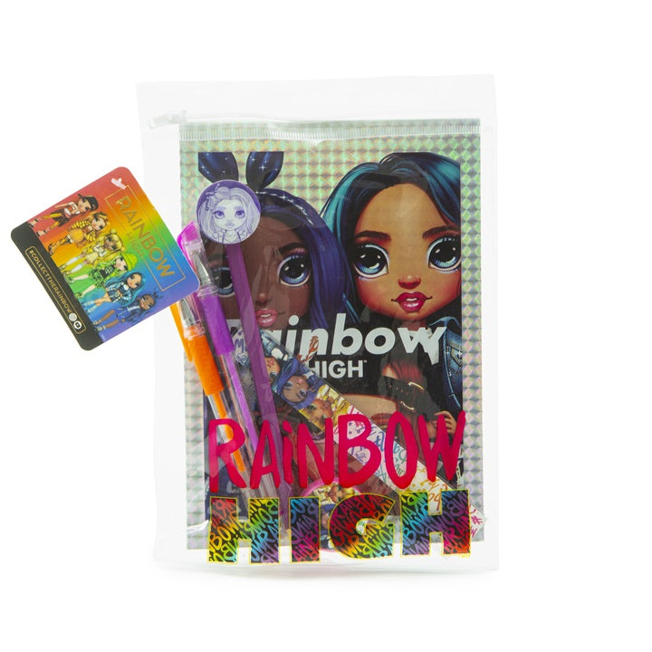 RAINBOW HIGH holografický zápisník s psacími potřebami