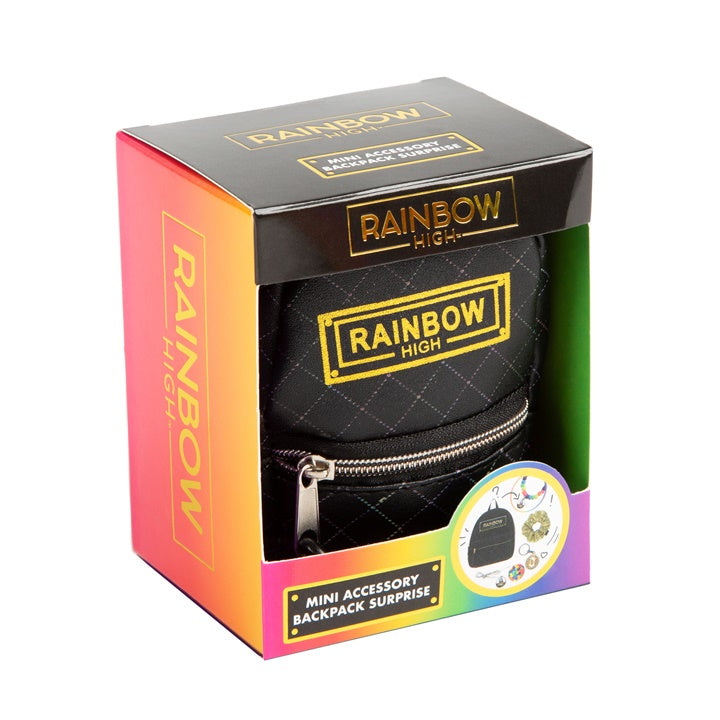 Mini batoh s příslušenstvím RAINBOW HIGH černý