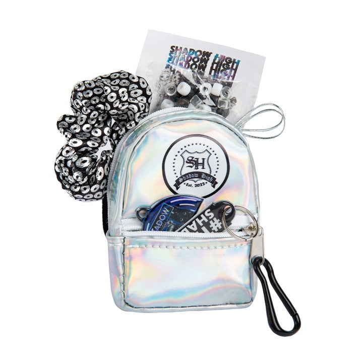 Mini batoh s doplňky RAINBOW HIGH stříbrný