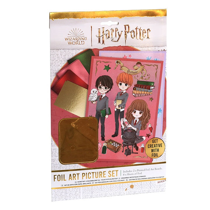 Obrázky Harry Potter se zlatou fólií - kreativní sada