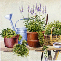Ubrousky na dekupáž Potting Herbs - 1 ks