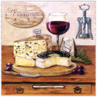 Ubrousky na DEKUPÁŽ - Fromage - 1 ks