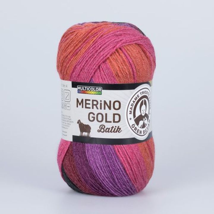 Pletací příze Madame Tricote Paris Merino Gold Batik 100 g