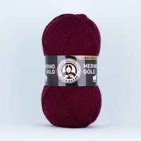 Pletací příze Madame Tricote Paris Merino Gold 100 g – bordová