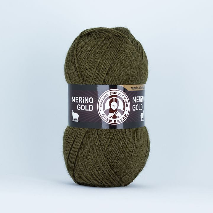Pletací příze Madame Tricote Paris Merino Gold 100 g – námořnická zelená