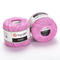 Bavlněná příze YarnArt Violet 50 g – 319 růžová