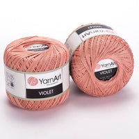 Bavlněná příze YarnArt Violet 50 g – 4105 světle růžová