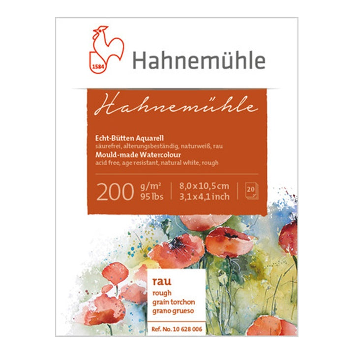 Hahnemühle Hrubý akvarelový papír 8x10,5 cm
